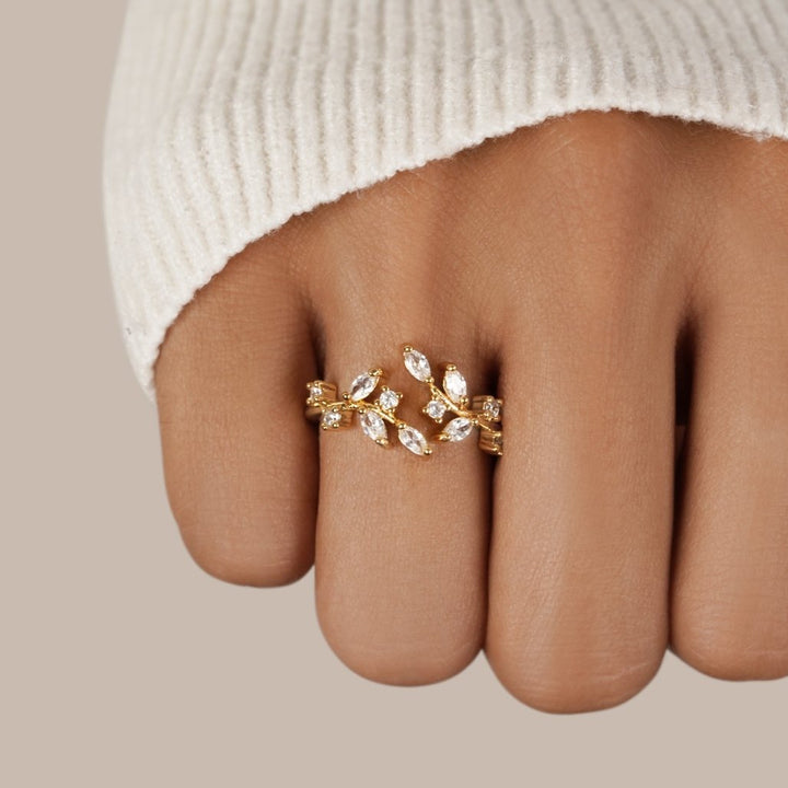 Crystal Vine Ring