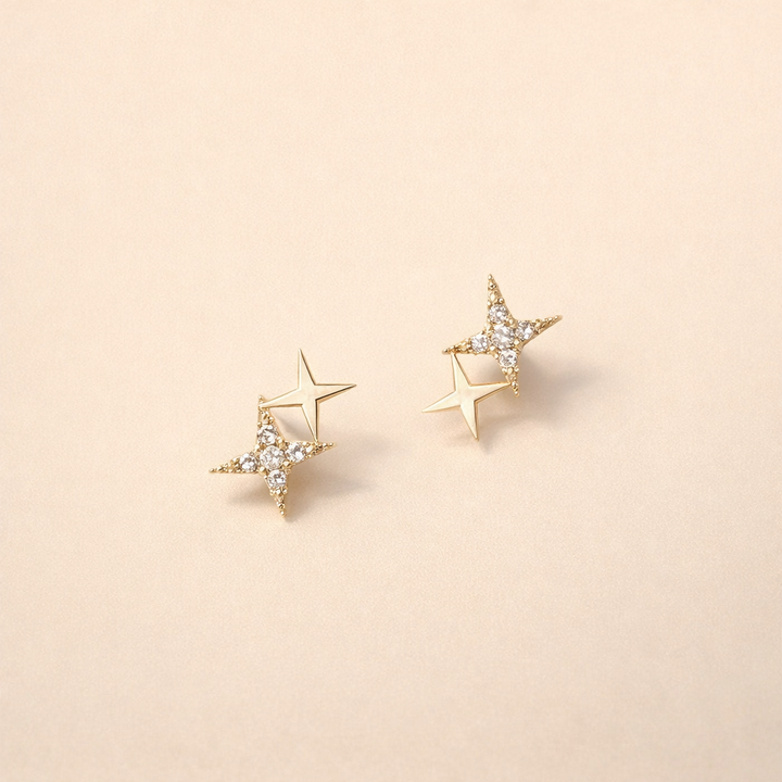 Ster earrings with zirconia