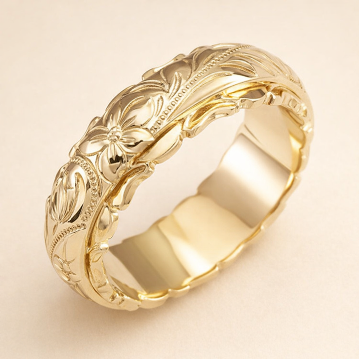Floral Silver Ring