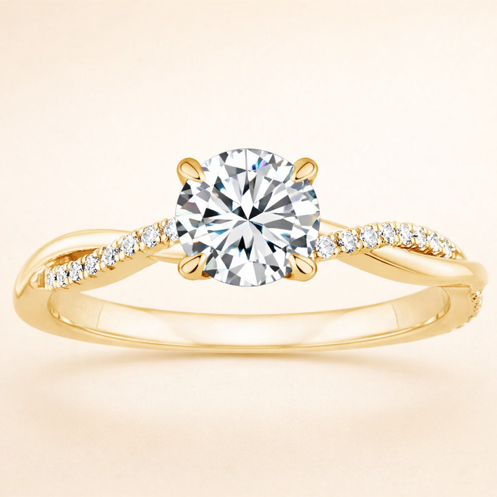 Elegant Gold Twisted Ring