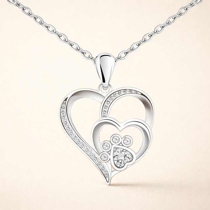 Silver pendant with heart