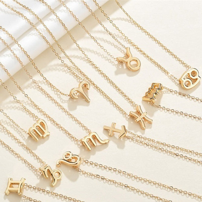 Celestique Pendant with Star Sign | Gold