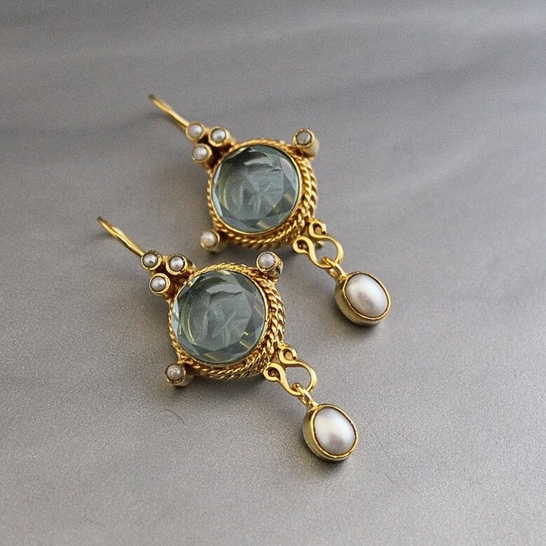 Vintage Earrings in Merena Pearls