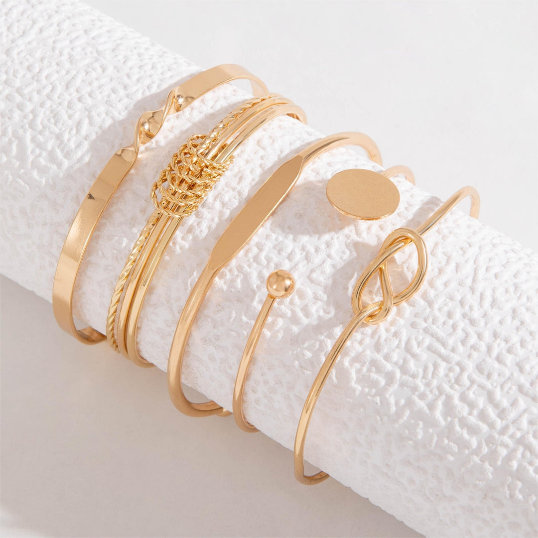 Golden Harmony 5-Piece Bracelet Set