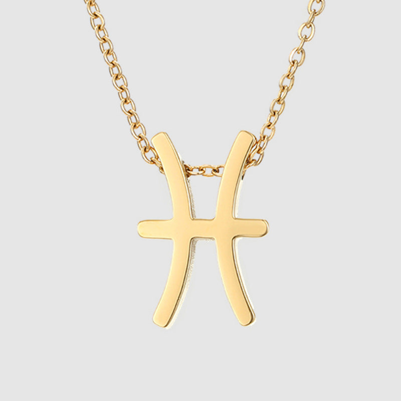 Celestique Pendant with Star Sign | Gold