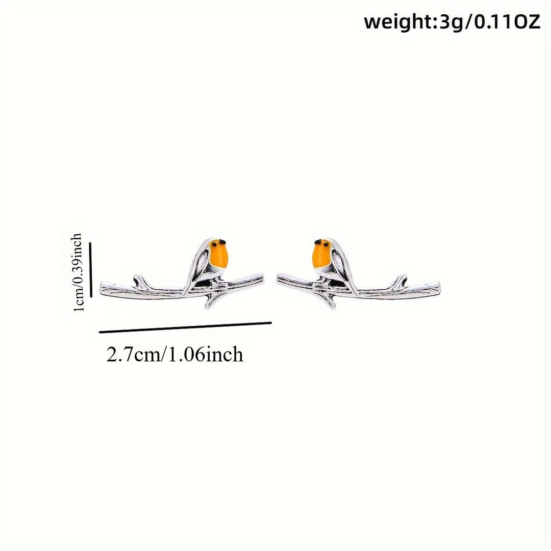 Bird Cartoon Earrings