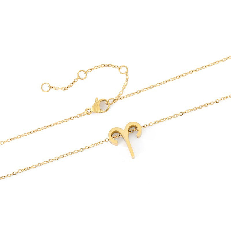 Celestique Pendant with Star Sign | Gold