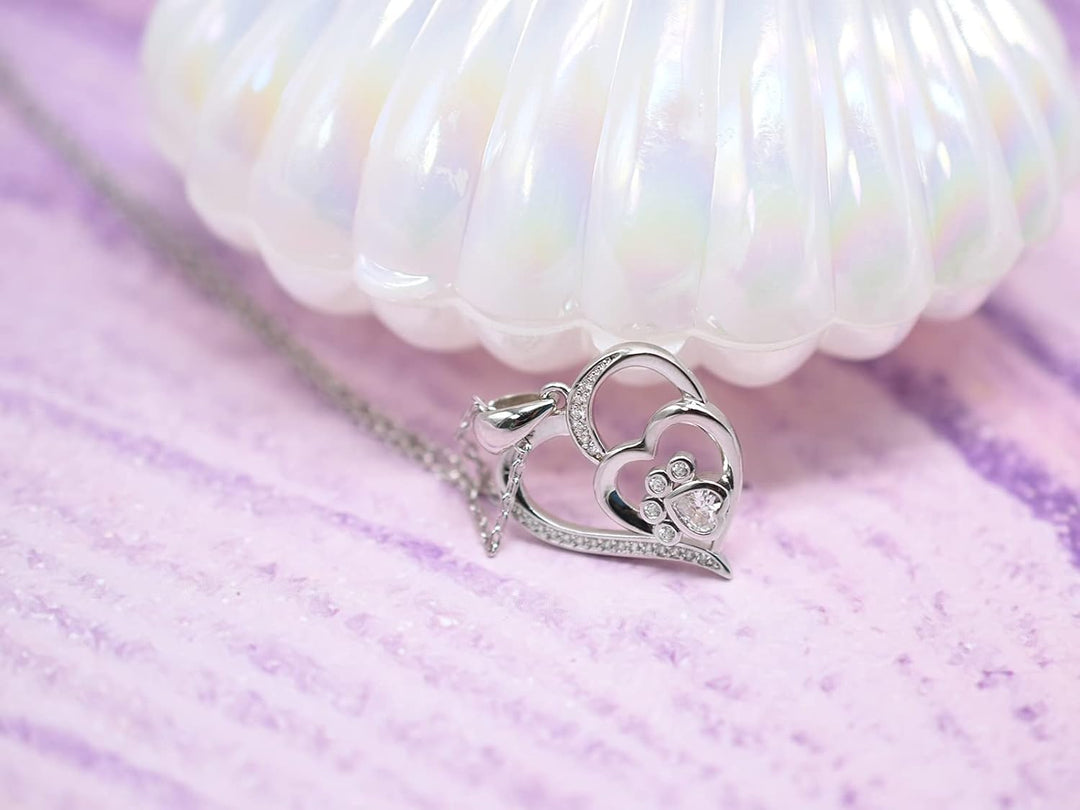 Silver pendant with heart