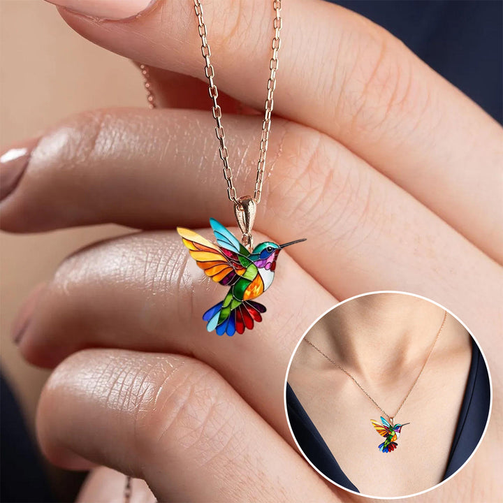 Beautiful Necklace with Hummingbird Design