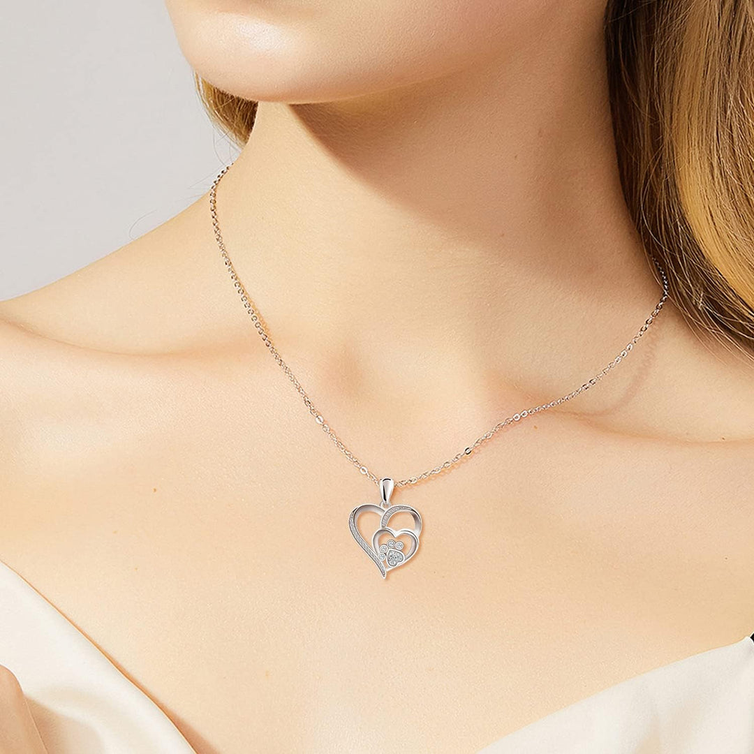 Silver pendant with heart