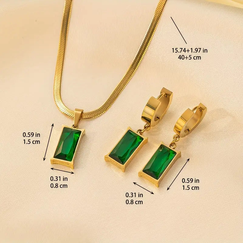 Lunara™ | golden jewellery set