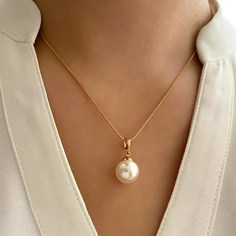 Gold Pearl Jewellery Set