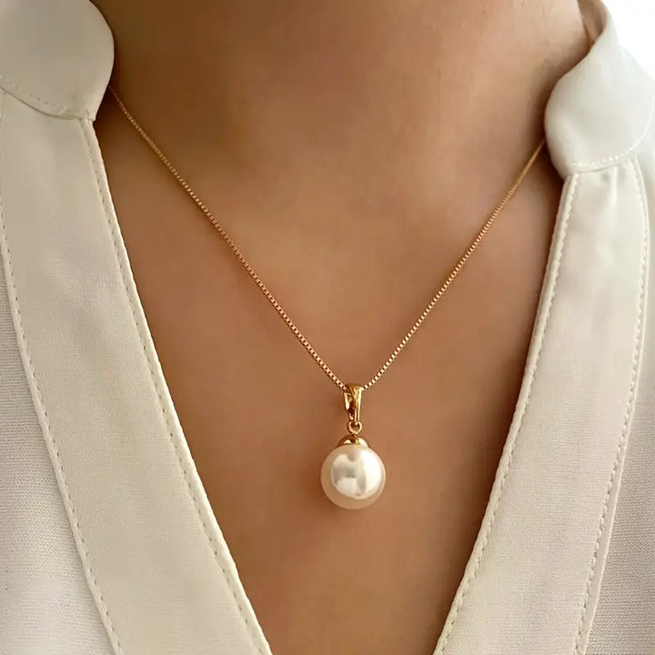 Gold Pearl Jewellery Set