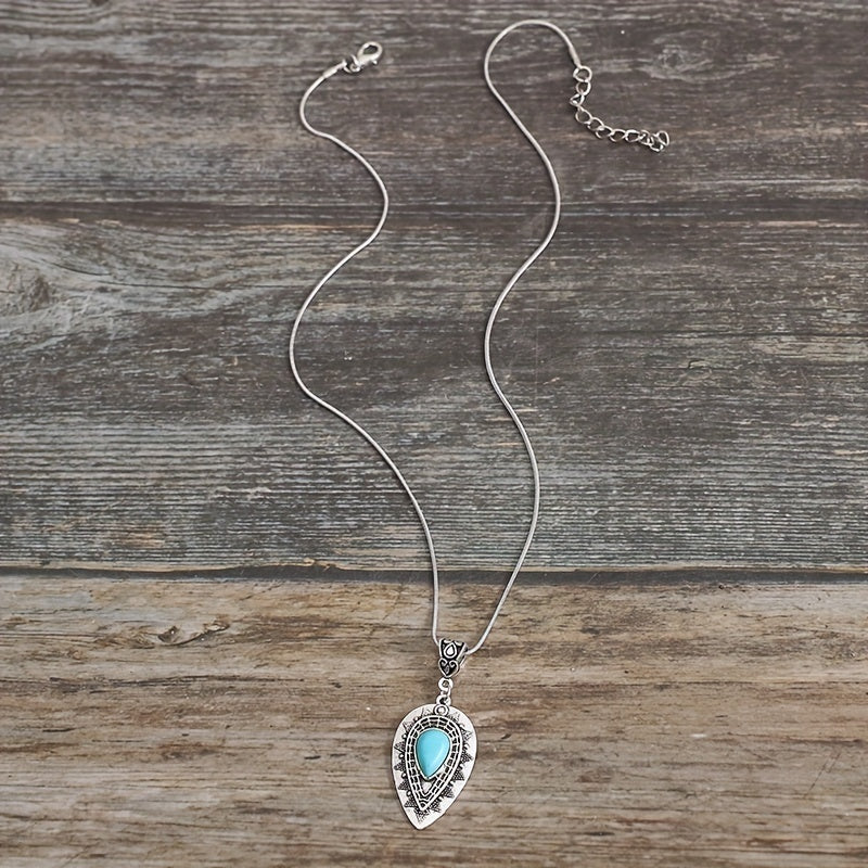 Arlisse Turquoise Teardrop Necklace