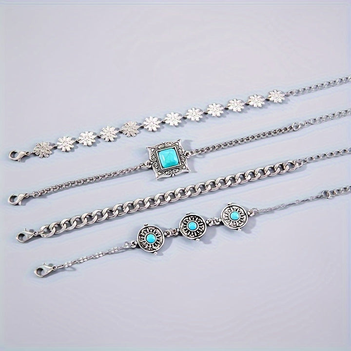 Sky Stone Layered Bracelet Set
