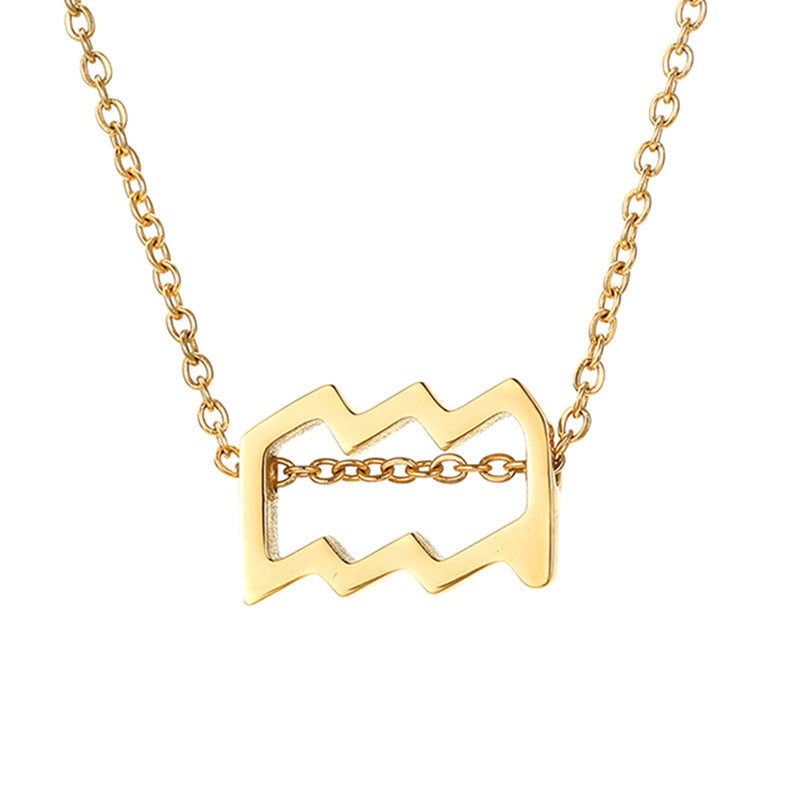 Celestique Pendant with Star Sign | Gold