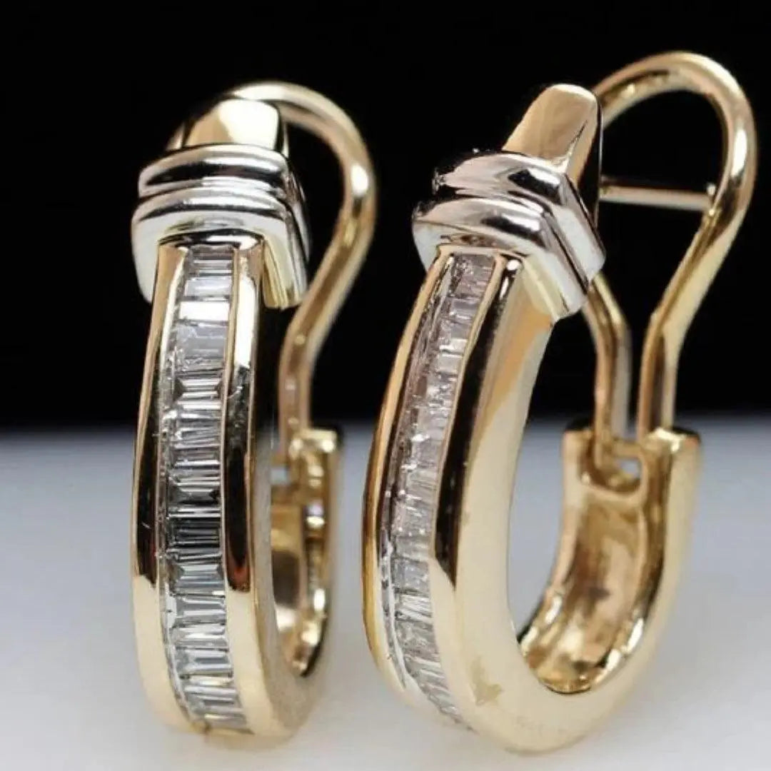 Vintage gold earrings