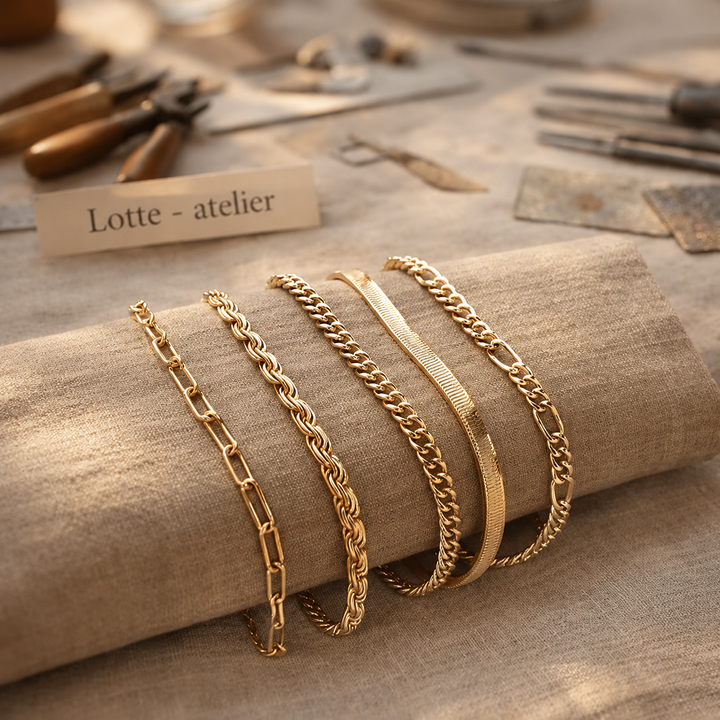 Elise Gold Bracelet Set – Timeless & Elegant