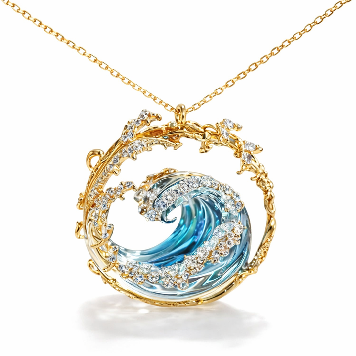 Aqua - Elegant Necklace of Sea Oaths