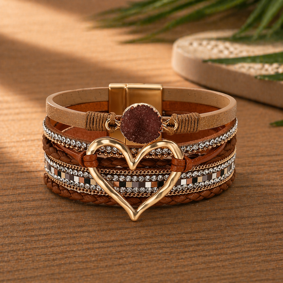 Isla Bohemian Heart Bracelet