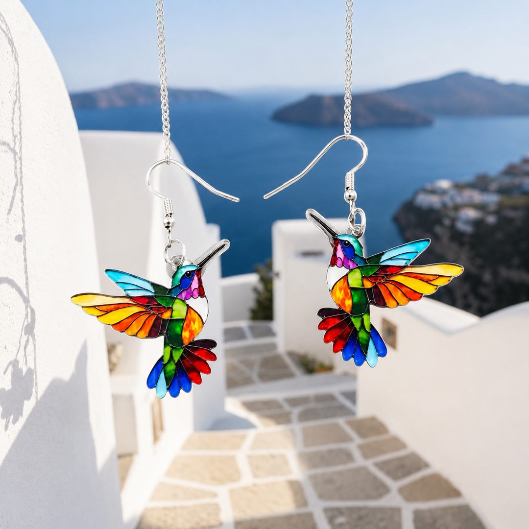 Susan™ | Hummingbird Design Drop Earrings