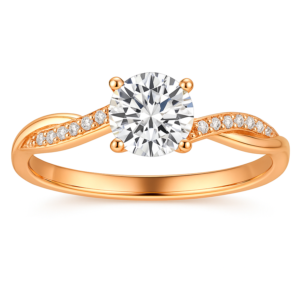Elegant Gold Twisted Ring