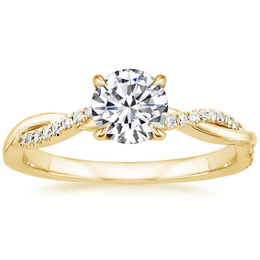 Elegant Gold Twisted Ring