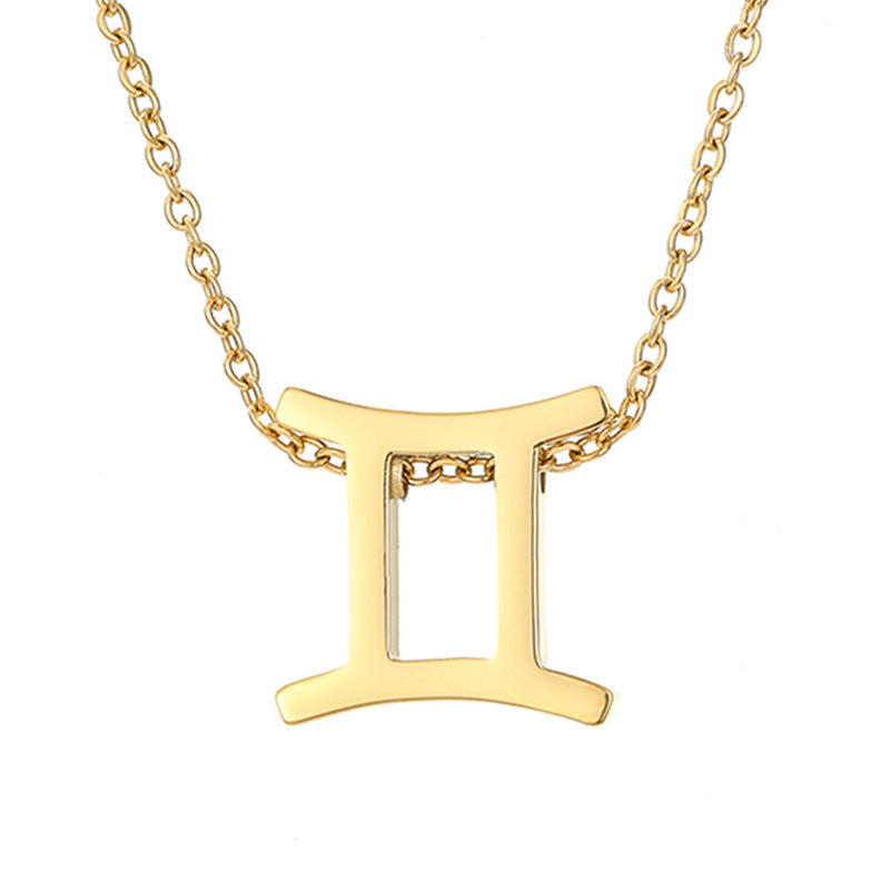 Celestique Pendant with Star Sign | Gold