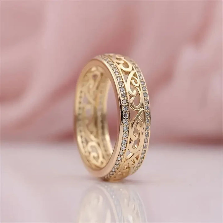 Polished Hollow Gold Ring