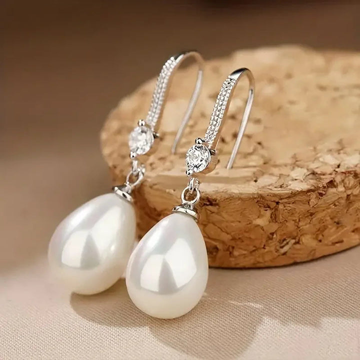 Elegant Pearl Drop Earrings