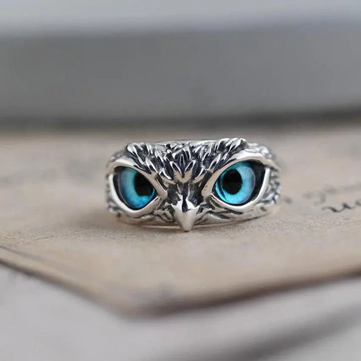 Owl of good luck adjustable ring