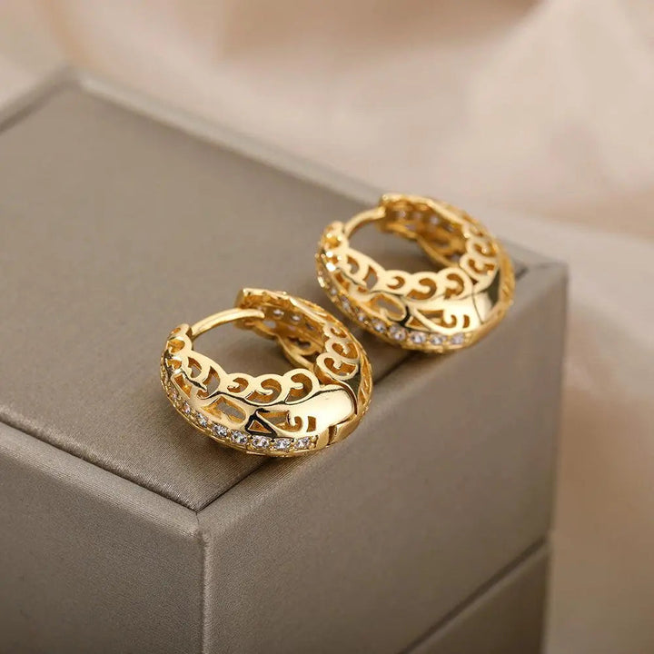 Minimalist Mandala Earrings