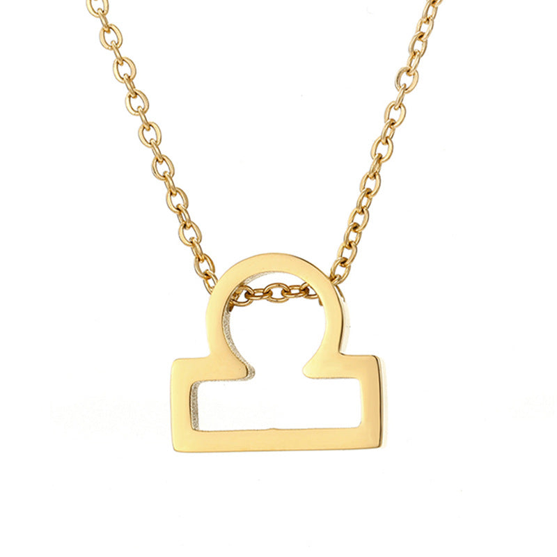 Celestique Pendant with Star Sign | Gold