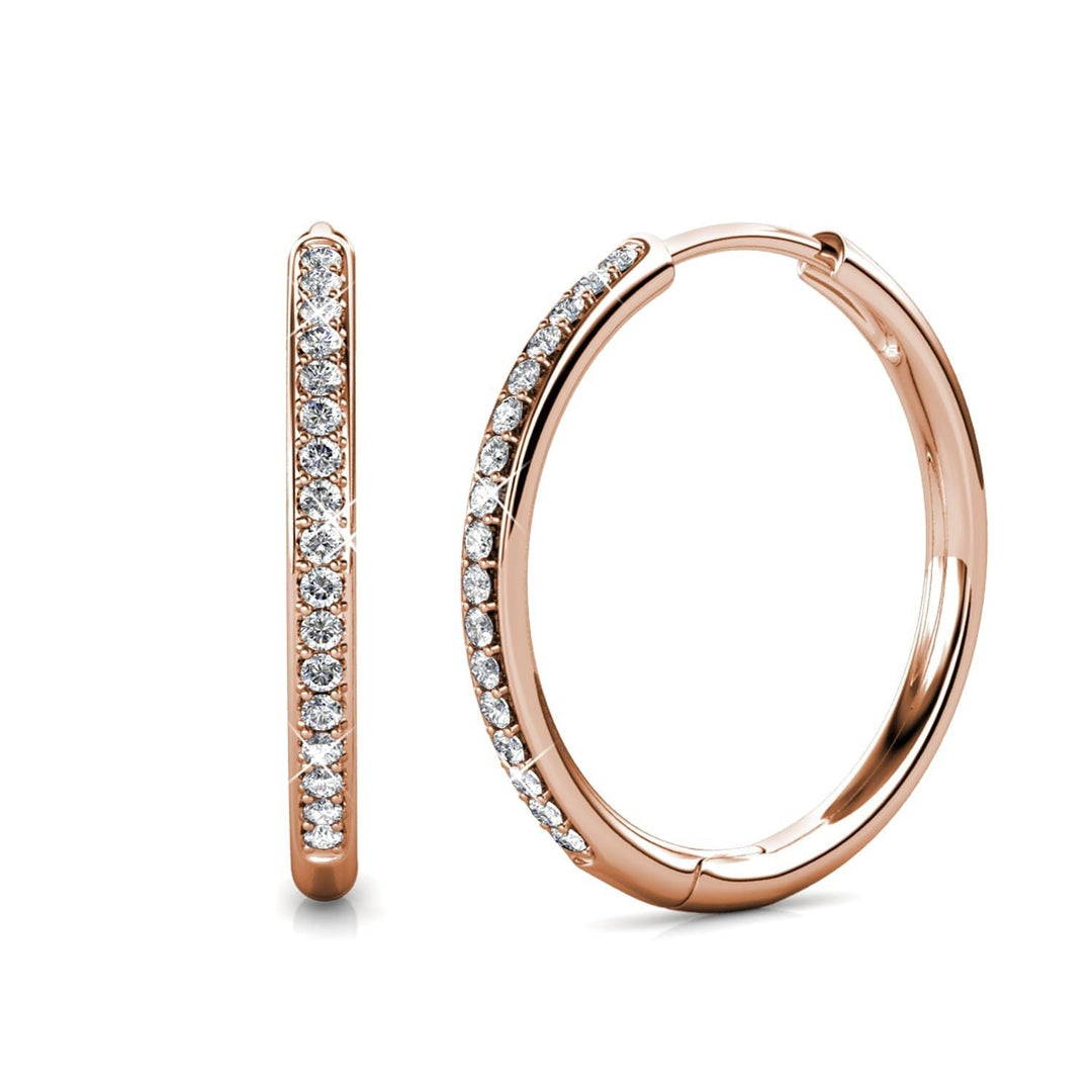 Diana Pavé Earrings | Gold