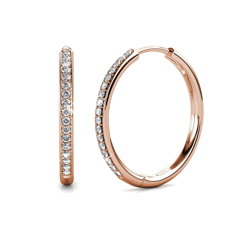 Diana Pavé Earrings | Gold