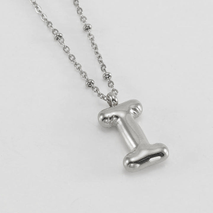 Bubble Letter Initial Necklace (Bundle)