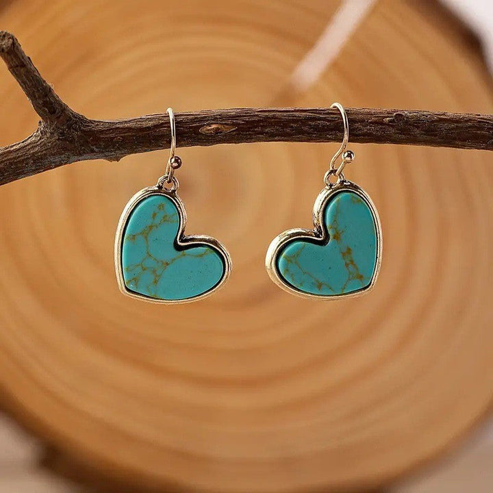 Turquoise Love Earrings