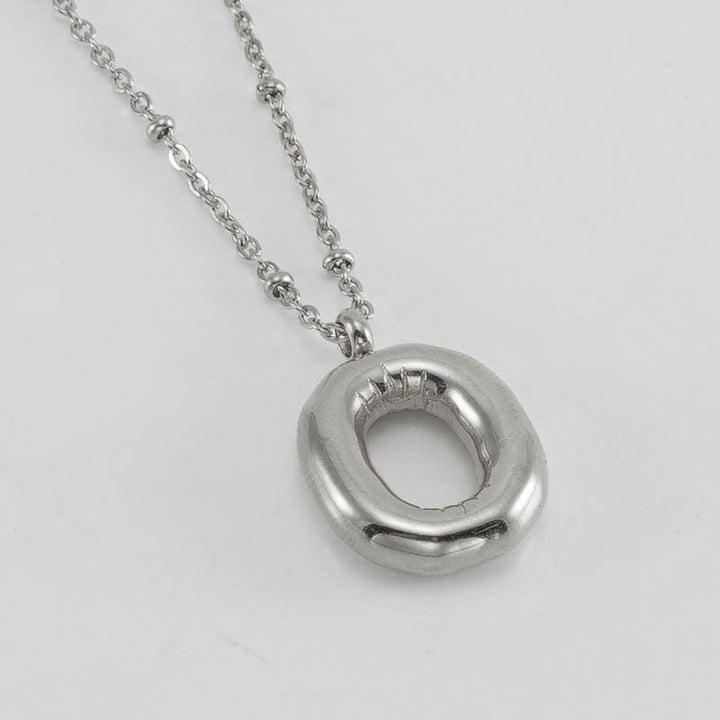 Bubble Letter Initial Necklace (Bundle)