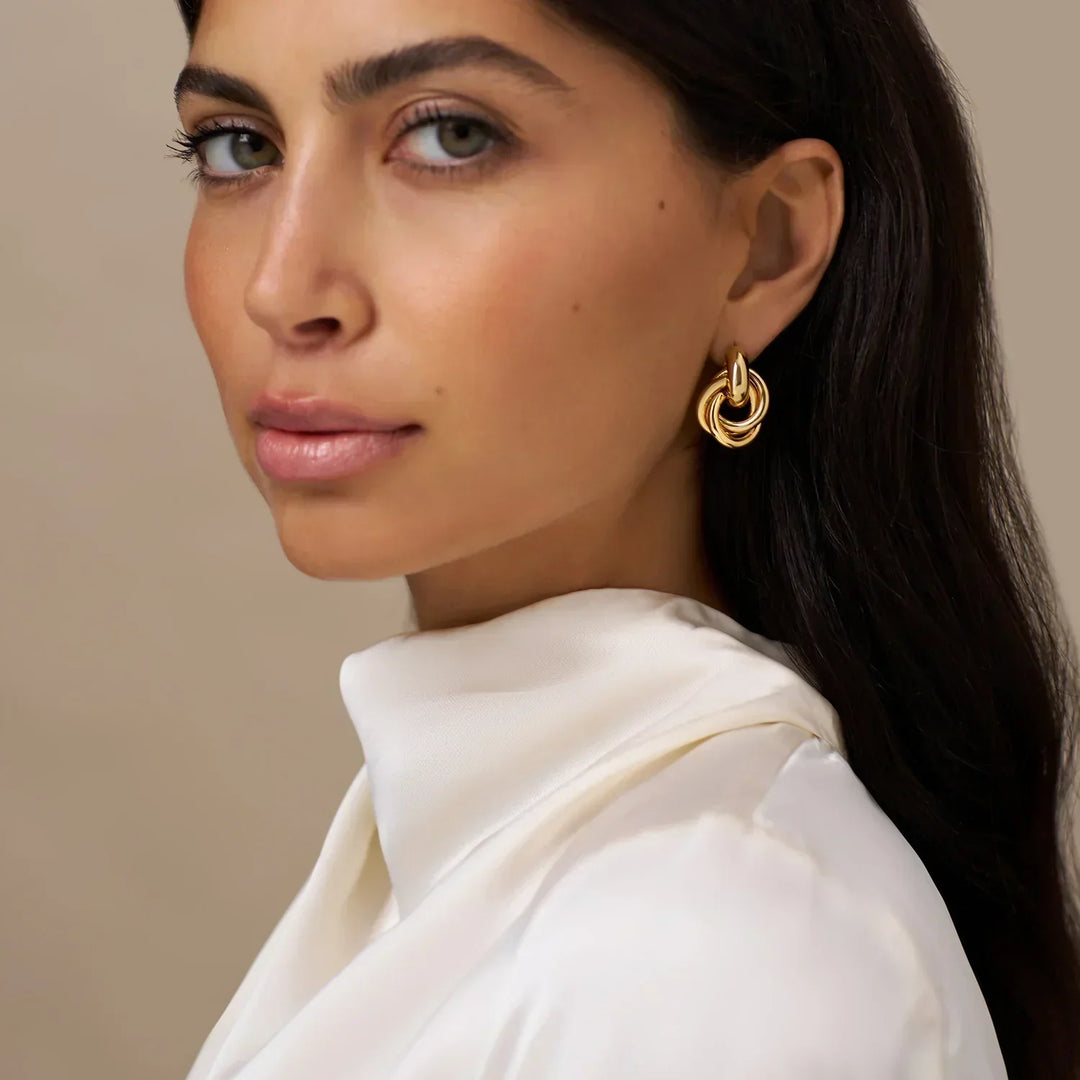 Woven Earrings | Gold