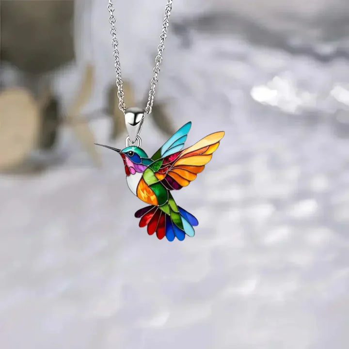 Beautiful Necklace with Hummingbird Design