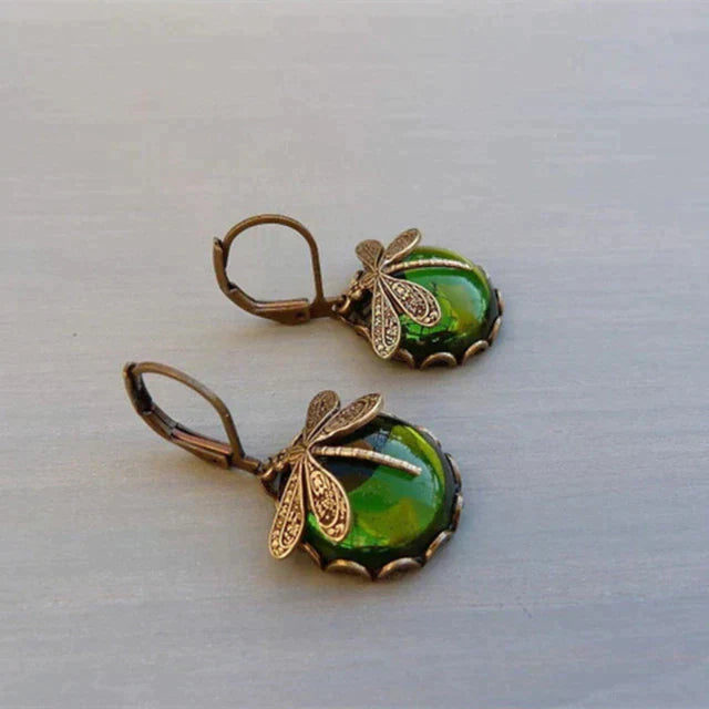 Ethereal Dragonfly Drop Earrings