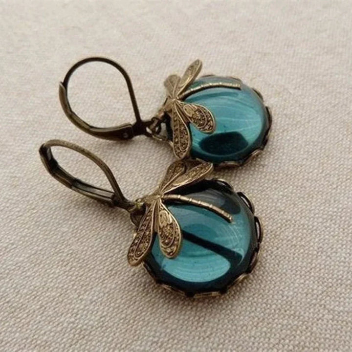 Ethereal Dragonfly Drop Earrings
