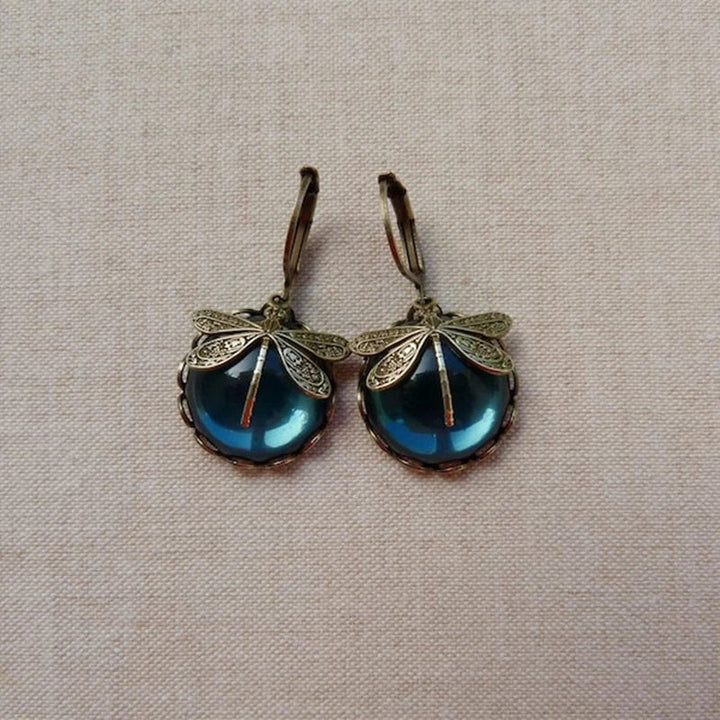 Ethereal Dragonfly Drop Earrings