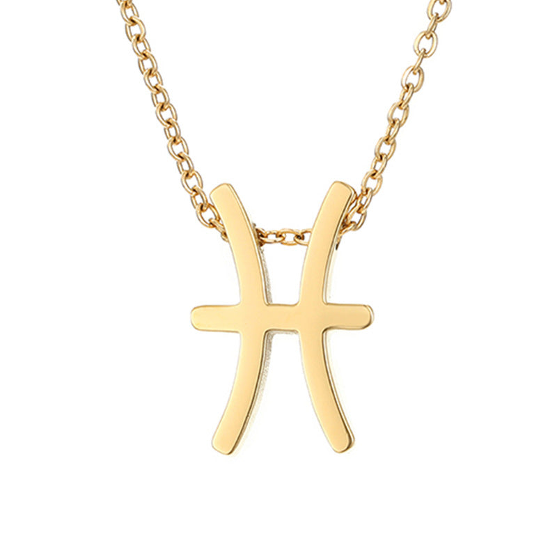 Celestique Pendant with Star Sign | Gold