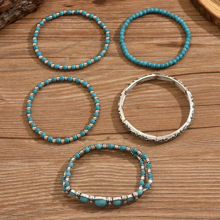 Susan — Refined Turquoise Multi-Strand Bracelet