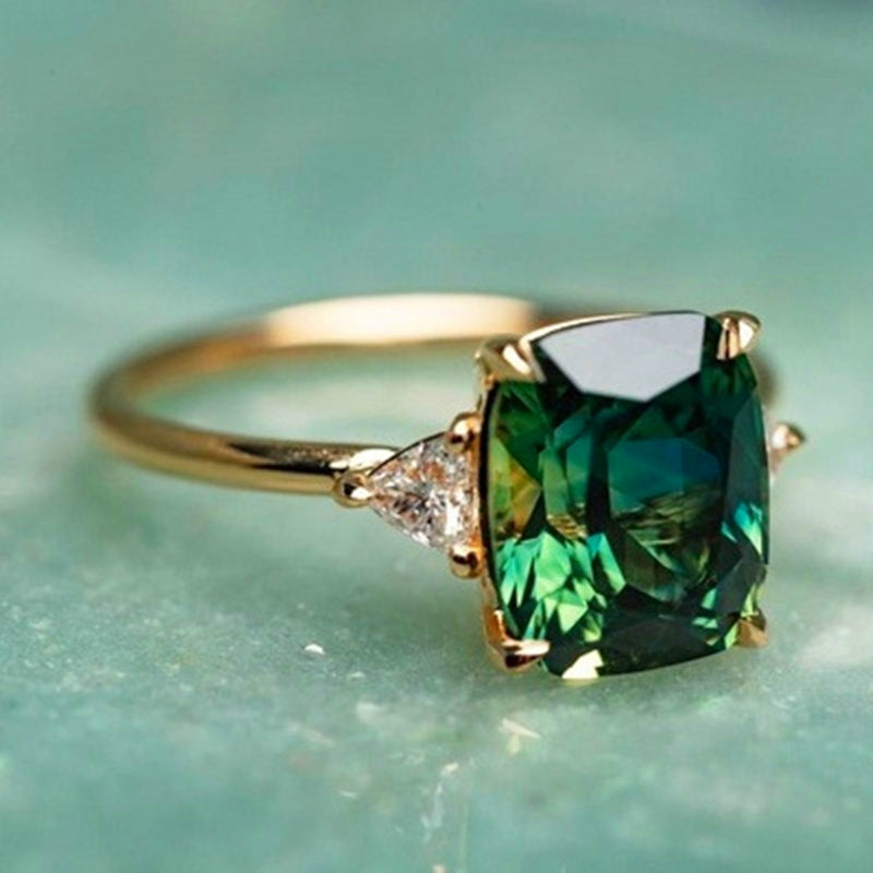 Fortuna - Green Zircon Ring