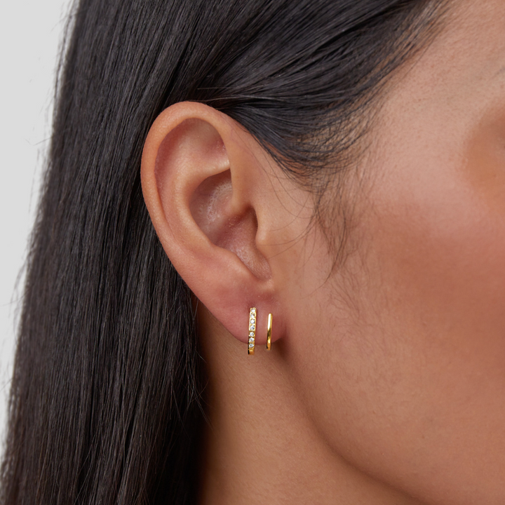 Klaue Earrings in Gold & Crystal