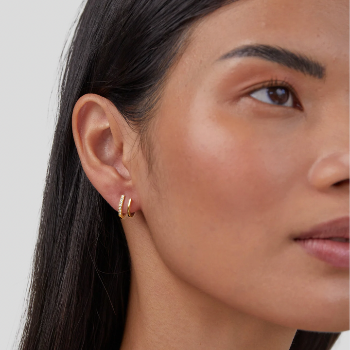 Klaue Earrings in Gold & Crystal