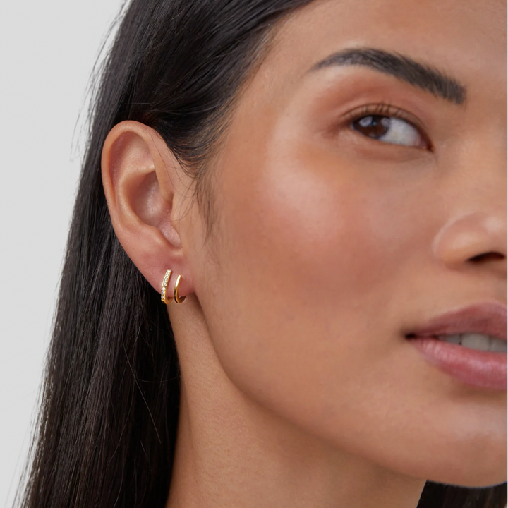 Klaue Earrings in Gold & Crystal