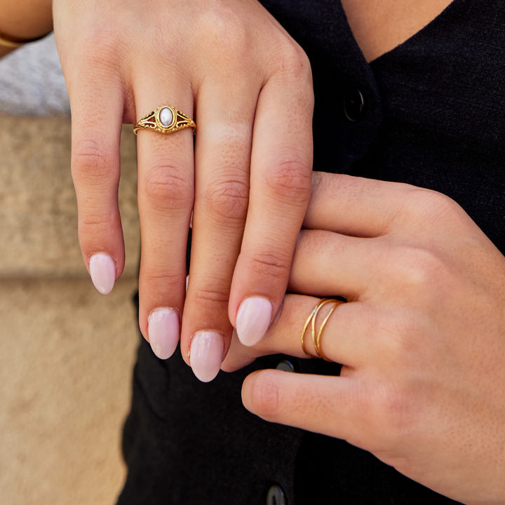 Infinity Loop Gold Ring